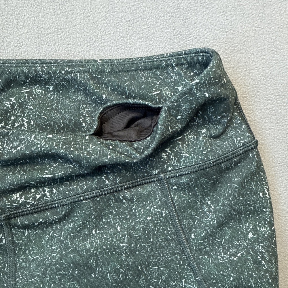 Patagonia Centered Tights Womens Medium Green Speckle Stretch Active STY21961 - Picture 6 of 14